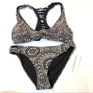 TiniBikini Black Tan Bikini w/ T-Back Top